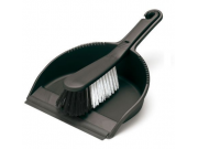 Addis Dustpan & Brush Set (metallic / soft brush)	